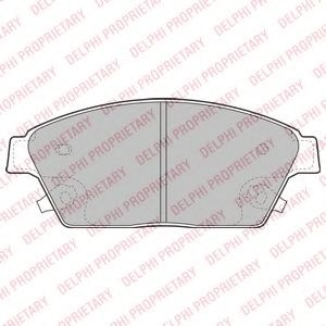 Передние тормозные колодки LP2170 DELPHI