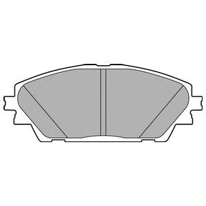 Колодки тормозные LP2701 DELPHI