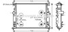 Радиатор системы охлаждения двигателя MSA2436 AVA