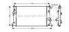 Радиатор системы охлаждения двигателя MZ2183 AVA