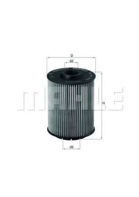 Фильтр масляный грубой очистки (полнопоточный) OX160D MAHLE