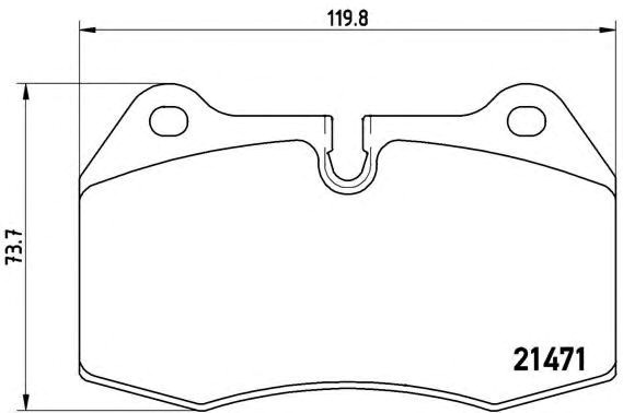 Тормозные колодки P06018 BREMBO