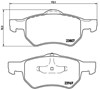 Колодки передние P11013 BREMBO