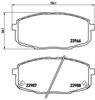 Колодки передние P30034 BREMBO