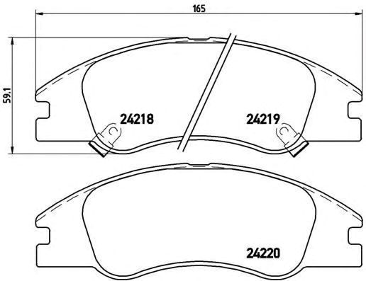 Колодки тормозные P30042 BREMBO