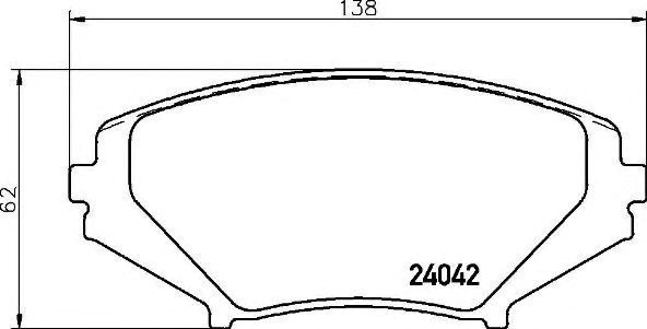Колодки тормозные передние дисковые P49034 BREMBO