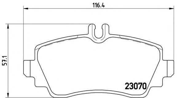 Колодки тормозные P50036 BREMBO