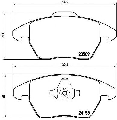 Передние тормозные колодки P61076 BREMBO