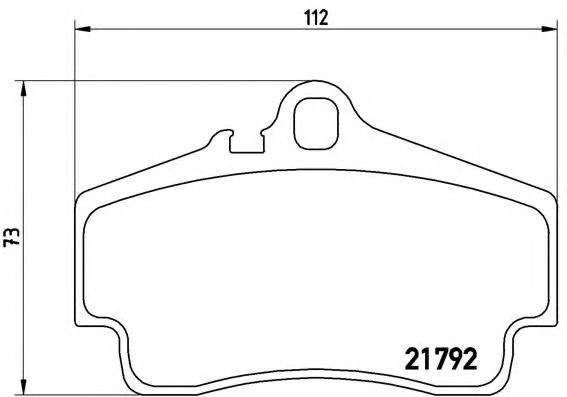 Колодки тормозные задние, дисковые P65008 BREMBO