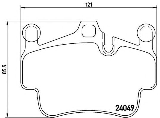 Колодки тормозные дисковые комплект P65014 BREMBO