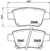 Колодки на тормоз задний дисковый P83047 BREMBO