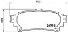 Комплект задних колодок P83152 BREMBO