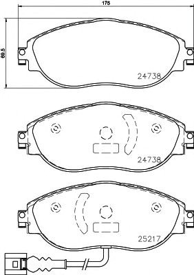 Тормозные колодки P85144 BREMBO