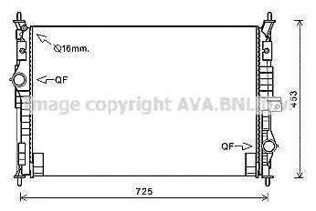 Радиатор основной PE2386 AVA