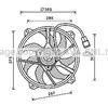 Вентилятор охлаждения PE7556 AVA