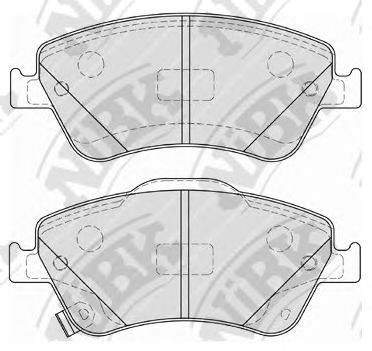 Колодки передние PN1834 NIBK