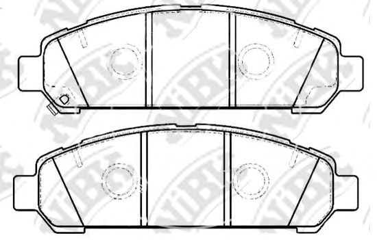 Колодки тормозные дисковые комплект PN21003 NIBK