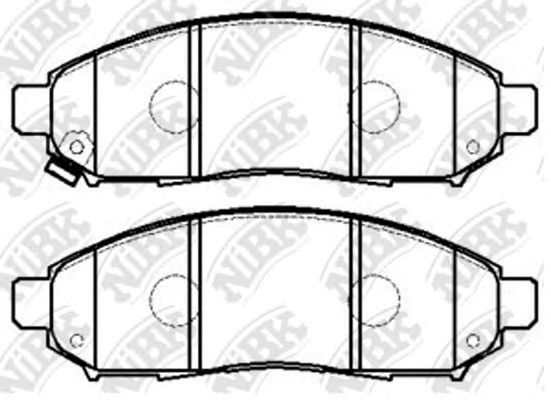 Тормозные колодки PN2517 NIBK