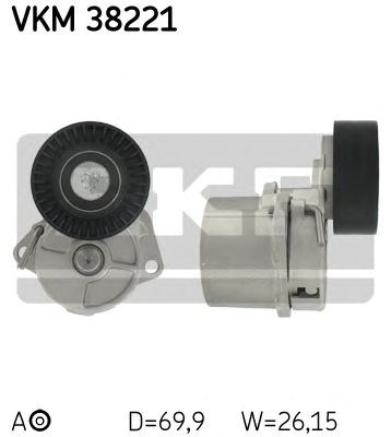 Роликовий модуль натяжителя ремня VKM38221 SKF