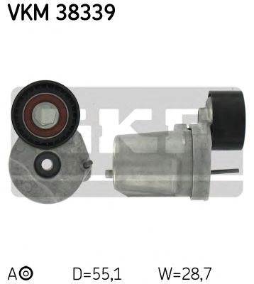Натяжний ролик, поліклінового ременя (вир-во skf) VKM 38339
