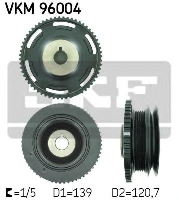 Шкив коленвала VKM96004 SKF