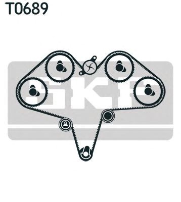 ГРМ ремни, комплект VKMA95973 SKF