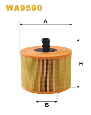 Фільтр повітряний bmw 1, 3, x1 2.5-3.0 05- (вир-во wix-filters) WA9590