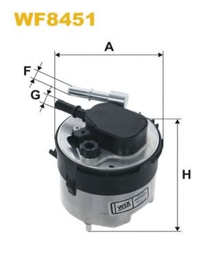 Фильтр тонкой очистки топлива WF8451 WIX