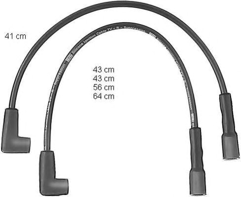 Комплект кабелів високовольтних ZEF574