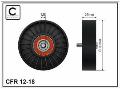 Паразитный ролик приводного ремня CFR1218 CAFFARO