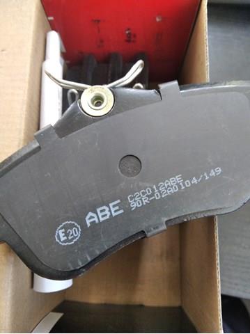 ABE C2C012ABE Колодки тормозные задние дисковые в наличии Одесса