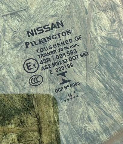823014EA0A NISSAN Стекло двери задней левой купить в Николаев