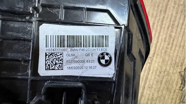 BMW 63217477713 Фонарь задний левый внешний в наличии Одесса