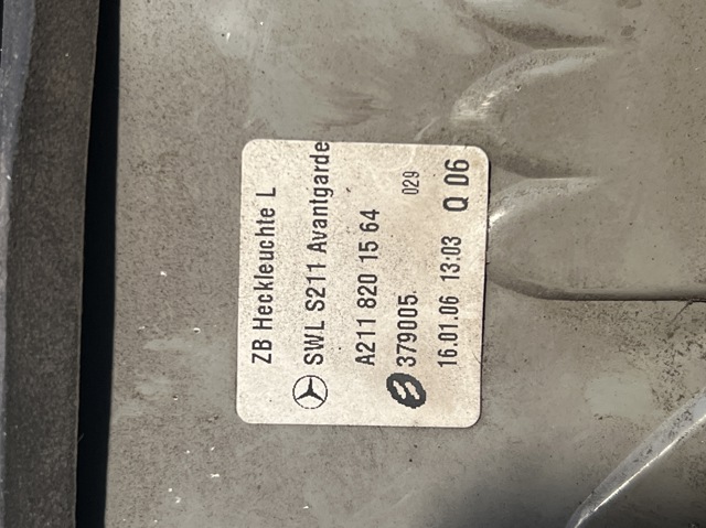 A2118201564 MERCEDES Фонарь задний левый внешний купить в Чернигов