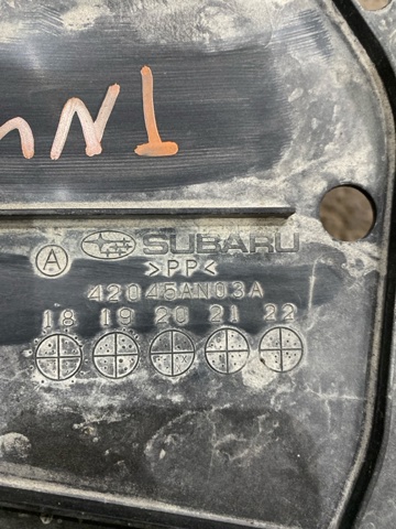SUBARU 42045AN03A Защита днища, топливного бака в наличии Ужгород