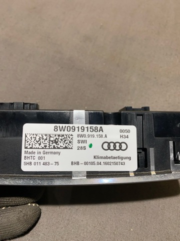 8W0919158ASWI VAG Блок управления кондиционером купить в Тернополь