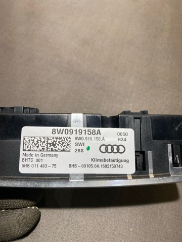 VAG 8W0919158ASWI Блок управления режимами отопления/кондиционирования в наличии Павлоград