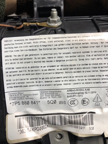958803061005Q0 Подушка безопасности (AIRBAG) водительская, защиты коленей купить Чернигов