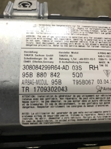 Подушка безопасности (AIRBAG) пассажирская, защиты коленей 95B880842 PORSCHE
