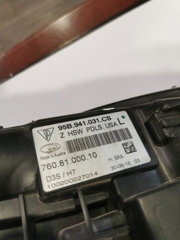 PORSCHE 95B941029BA Левая фара в наличии Запорожье
