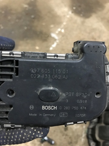 99760511501 PORSCHE Дроссельная заслонка купить в Николаев