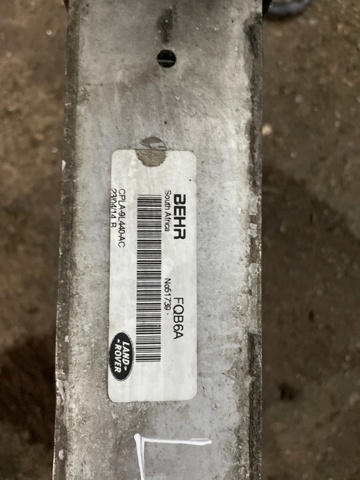 LR036432 LAND ROVER Радиатор интеркуллера купить в Харьков