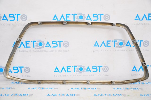 Обрамление решеток переднего бампера mitsubishi outlander sport asx 11-15 хром, трещины 6402a275