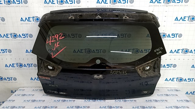 Дверь багажника голая со стеклом kia niro 17-18 hev, phev черный abp, алюминий 73700G5000