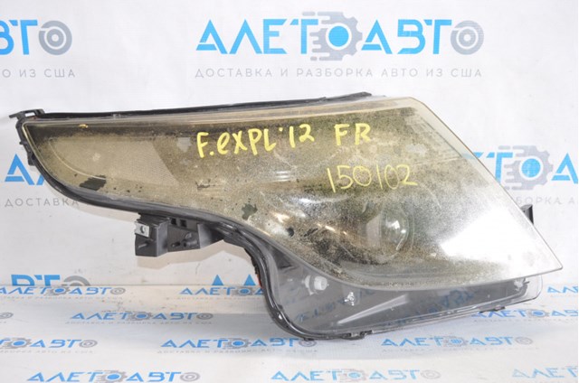 Фара передняя правая голая ford explorer 11-15 дорест галоген китай, дефект стекла BB5Z13008J