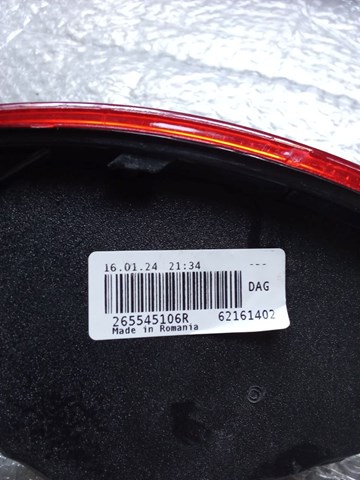 RENAULT 265545106R Фонарь заднего хода правый в наличии Кривой Рог