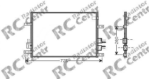 Радиатор кондиционера alfa romeo 159 (05-)/ brera (06-) с фильтром- осушителем 1411K8C1S