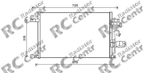 2934K8C1 POLCAR Радиатор кондиционера купить в Киев