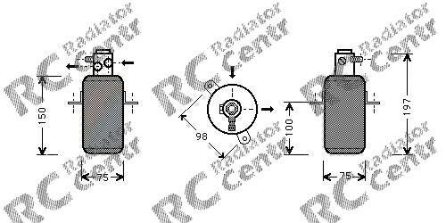 Ресивер-осушитель кондиционера mercedes  w 140 s-class (91-) 5024KD-1