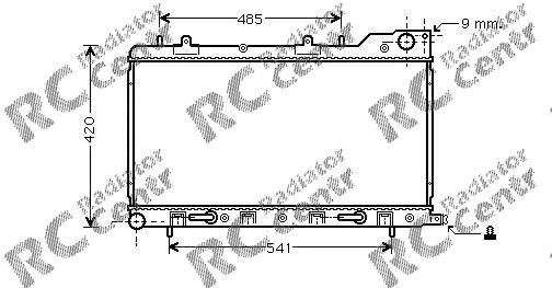 POLCAR 7239083 Радиатор охлаждения двигателя в наличии Черновцы